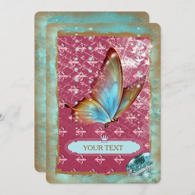 TURMALINE ~ Invitation Card (Front/Back)