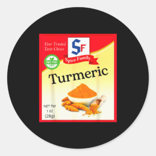 Turmeric Condiment Costume Holiday Sce Costumes  Classic Round Sticker