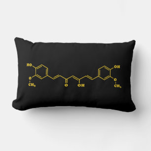 Turmeric Curcumin Molecular Chemical Formula Lumbar Cushion