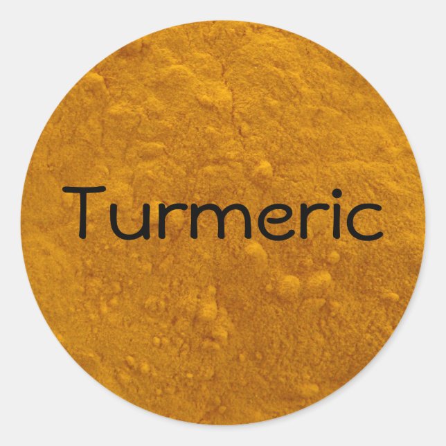 Turmeric Photo Classic Round Sticker (Front)