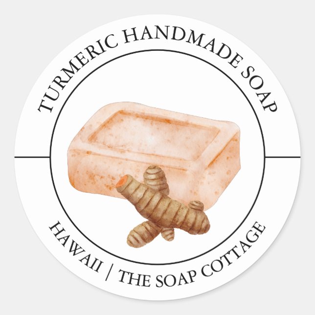 Turmeric Soap label (Front)