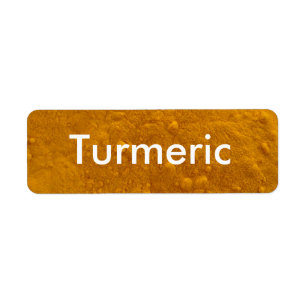 Turmeric Spice Jar Labels