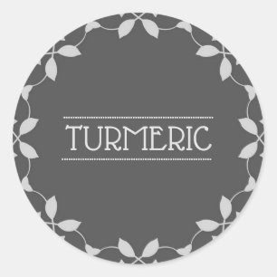 Turmeric Spice Jar Sticker Label