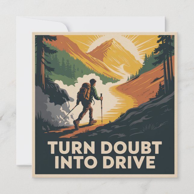 Turn Doubt Into Drive Invitation (Front)