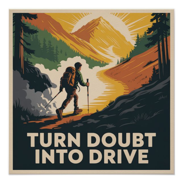 Turn Doubt Into Drive Poster (Front)
