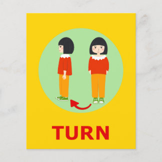 TURN Flashcard for Initial T 1 Syllable Word