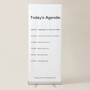 Turn Heads at Your Next Corporate Event with This Retractable Banner