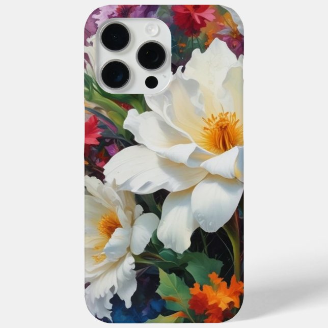 Turn Heads with a Bold Gift, Beautiful Floral Case-Mate iPhone Case (Back)