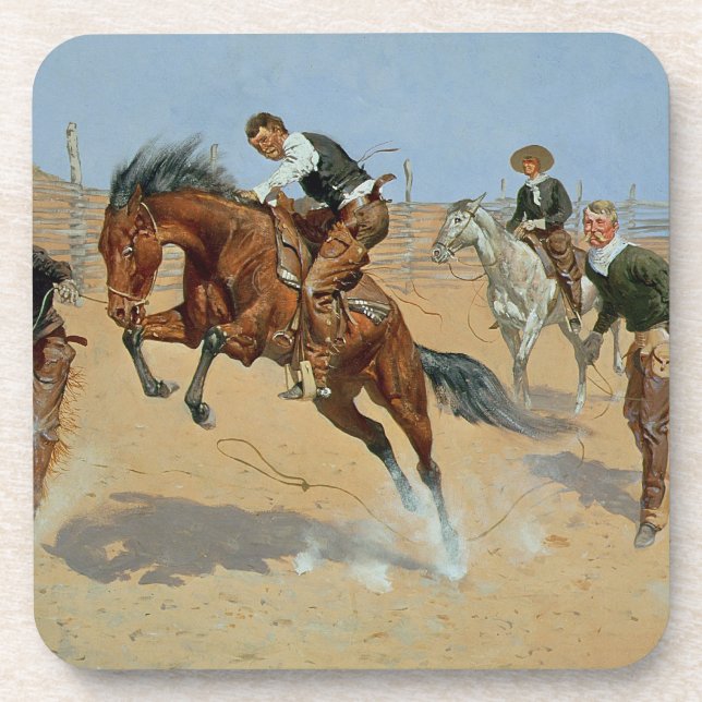 Turn Him Loose, Bill, c.1893 (oil on canvas) Coaster (Front)