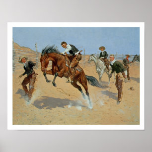 Turn Him Loose, Bill, c.1893 (oil on canvas) Poster