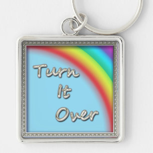 Turn It Over Key Ring