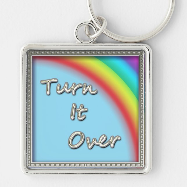 Turn It Over Key Ring (Front)