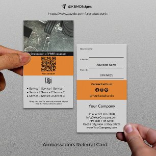Turn Loyal Customers into Ambassadors Referral Card