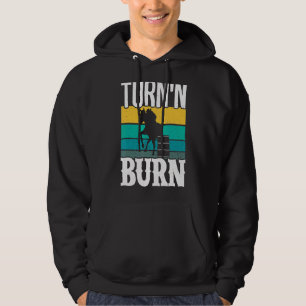 Turn N Burn Barrel Racing Cowgirl Barrel Racer Hor Hoodie