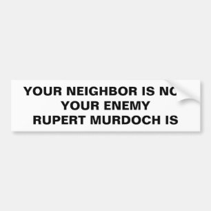 TURN OFF FAUX NEWS BUMPER STICKER