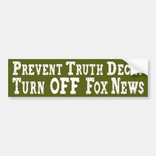 Turn Off Fox News Bumper Sticker