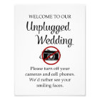 Turn Off Phones Cameras Unplugged Wedding Ceremony