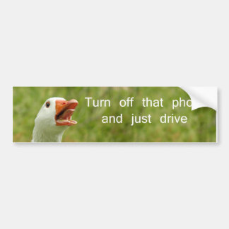 Turn off that phone bumper sticker