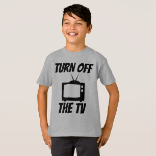 TURN OFF TV TELEVISION T-SHIRTS KIDS