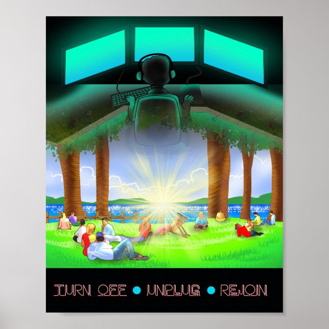 Turn Off, Unplug, Rejoin Poster (Front)