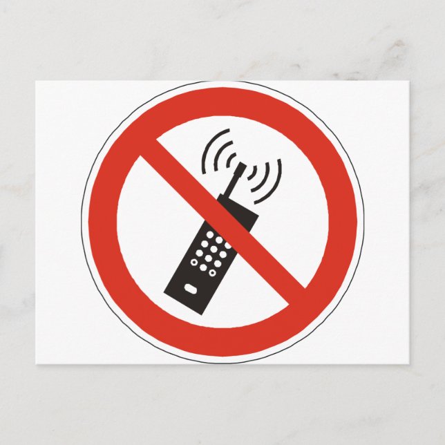 Turn Off Your Cell Phone Postcard (Front)