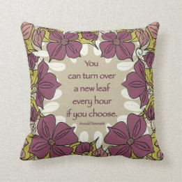Turn Over a New Leaf Cushion