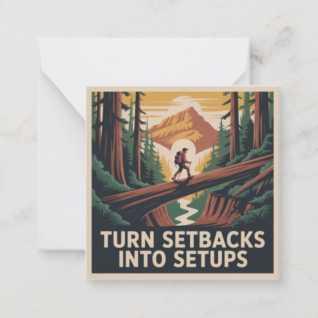Turn Setbacks Into Setups Card (Front)