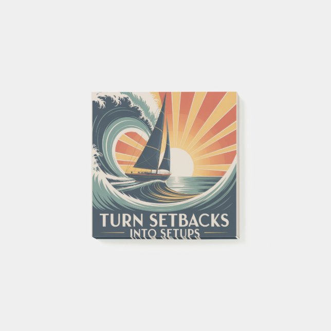 Turn Setbacks Into Setups Post-it Notes (Front)