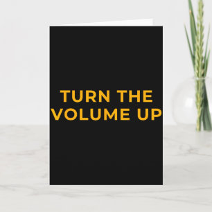 Turn The Volume Up Mens Womens Usa Card