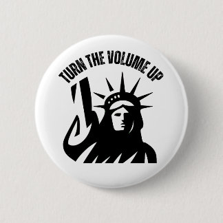 Turn The Volume Up New York Zohran Mamdani 6 Cm Round Badge