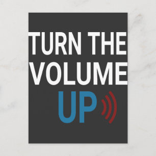 Turn the Volume Up Png Zohran Mamdani NYC  T-Shirt Postcard