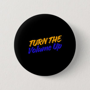 Turn The Volume Up - Zohran Mamdani Vs Donald Trum 6 Cm Round Badge