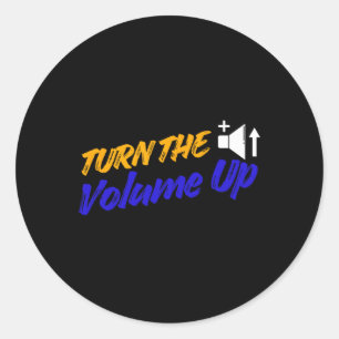 Turn The Volume Up - Zohran Mamdani Vs Donald Trum Classic Round Sticker