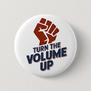 Turn the Volume Up Zohran NYC Major Democrat 6 Cm Round Badge