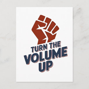 Turn the Volume Up Zohran NYC Major Democrat Postcard