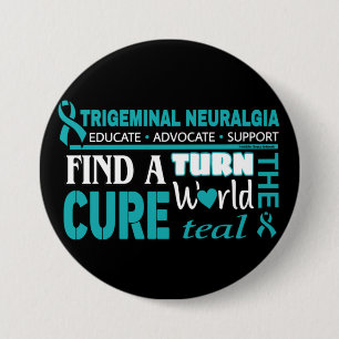 Turn the World Teal...TN 7.5 Cm Round Badge