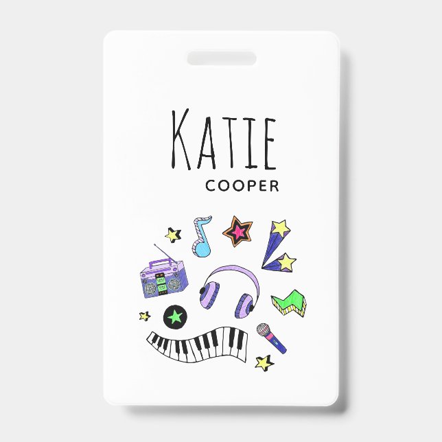 Turn Up the Music ID Badge (Front)