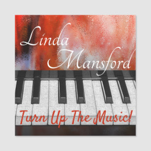 Turn Up the Music Name Tag