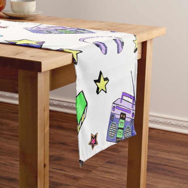 Turn Up the Music Short Table Runner (In Situ)