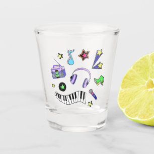 Turn Up the Music Shot Glass