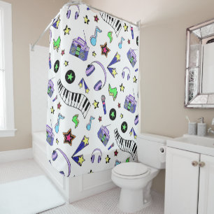 Turn Up the Music Shower Curtain