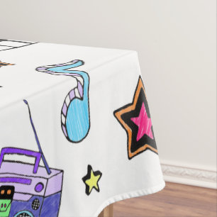 Turn Up the Music Tablecloth