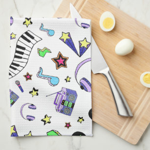 Turn Up the Music Tea Towel