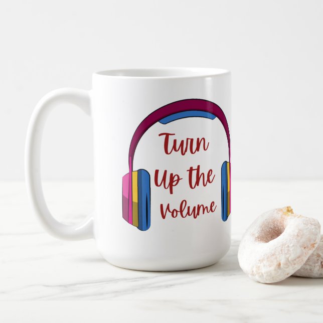Turn Up the Volume on a  Coffee Mug (With Donut)