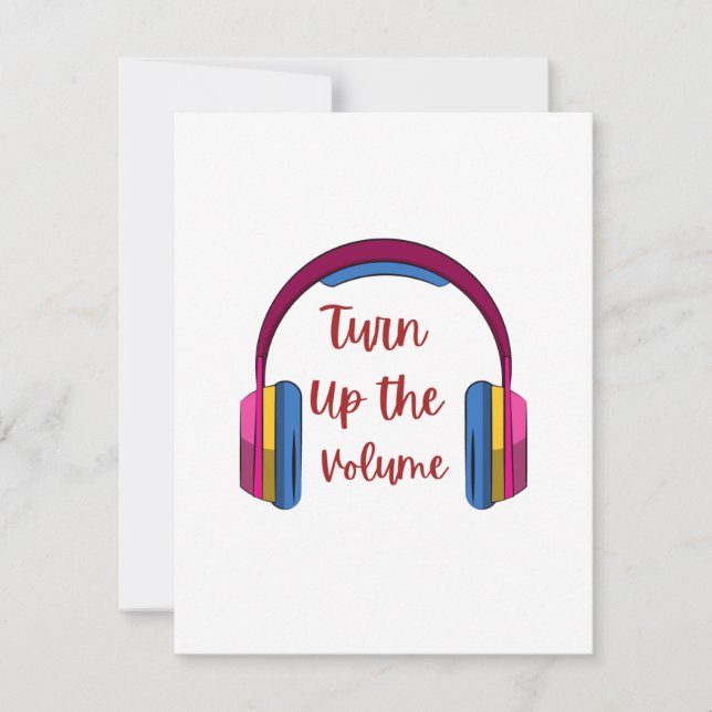 Turn Up the Volume on a  Holiday Card (Front)