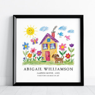 Turn Your Child's Art into Museum Style Poster, Photo Print