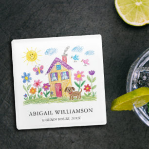 Turn Your Child's Art into Museum Style Souvenir Glass Coaster