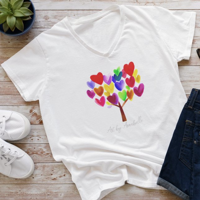 Turn Your Child's ArtWork/Drawing Into A Women's T-Shirt (Creator Uploaded)