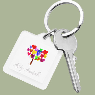 Turn Your Childs ArtWork or Drawing Into A Key Ring