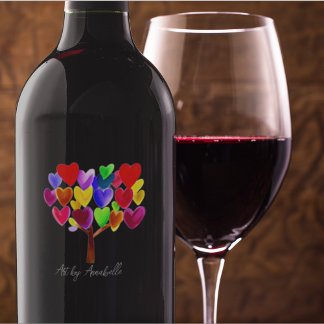 Turn Your Child's ArtWork or Drawing Into A Wine Label